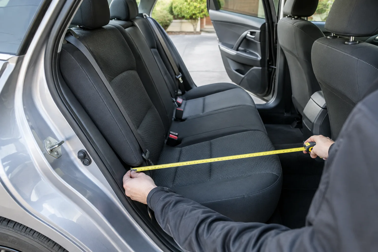 Measuring a back seat before buying a car seat dog cover hammock